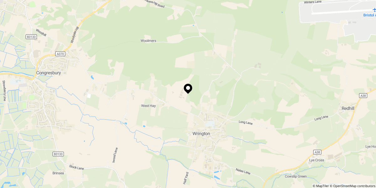 Approximate location of Gatcombe Orchard, Wrington