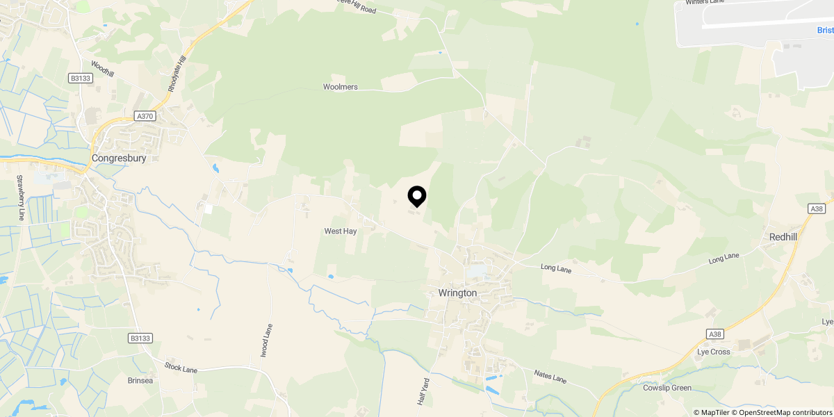 Approximate location of Gatcombe Orchard, Wrington
