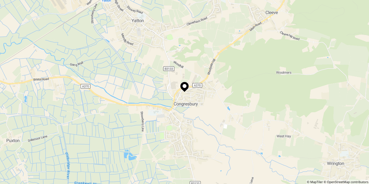 Approximate location of Sheppys Mill, Congresbury