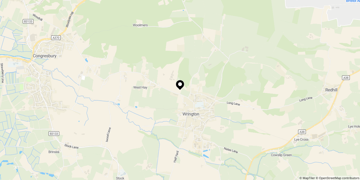 Approximate location of Gatcombe Orchard, Wrington