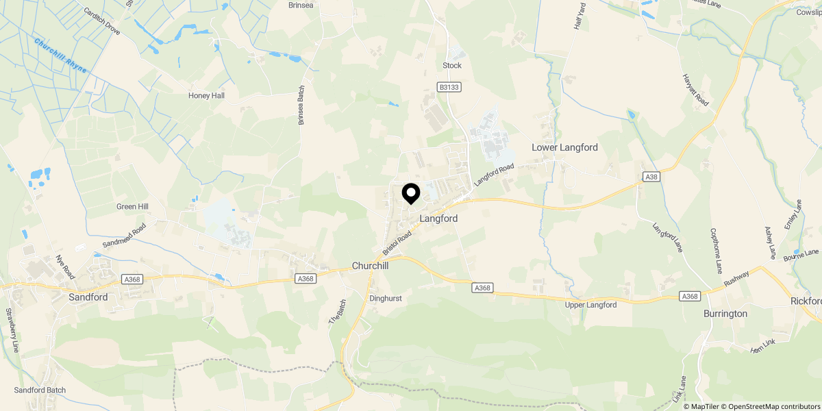 Approximate location of Birch Drive, Langford