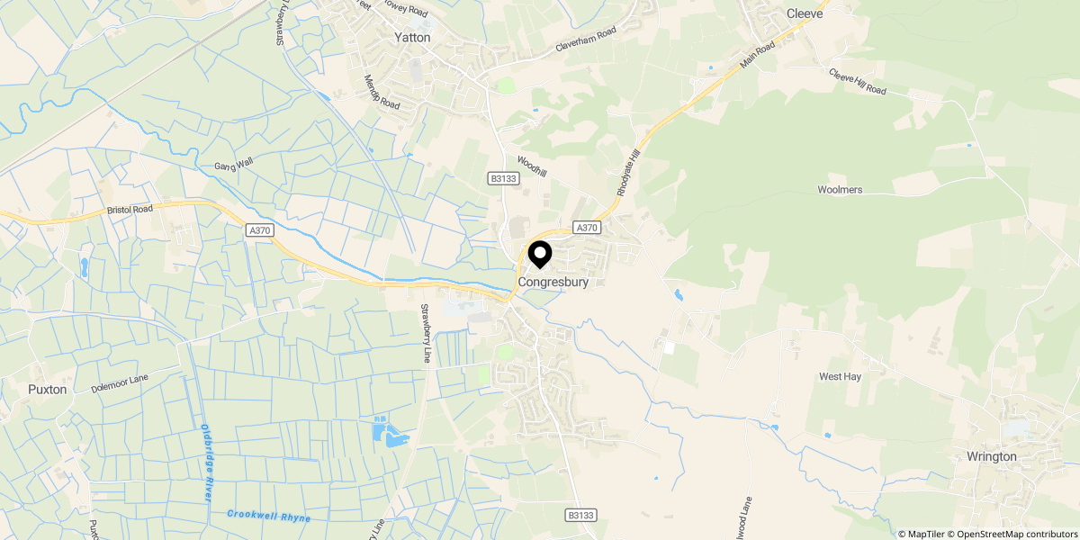 Approximate location of Sheppys Mill, Congresbury