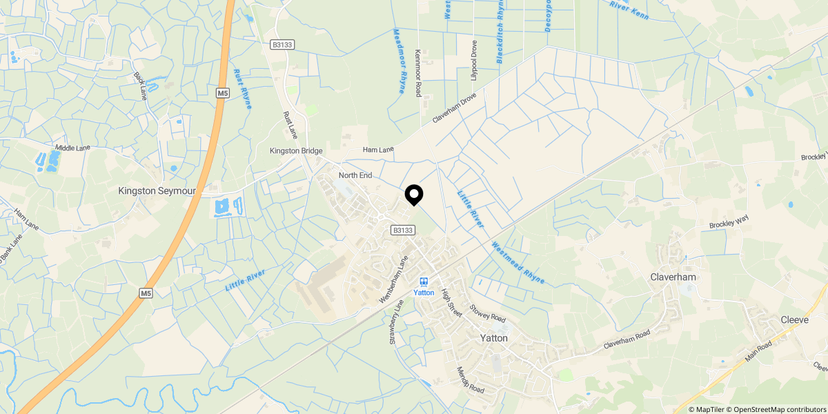 Approximate location of Barn Owl Road, Yatton