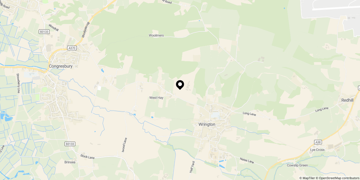 Approximate location of Gatcombe Orchard, Wrington