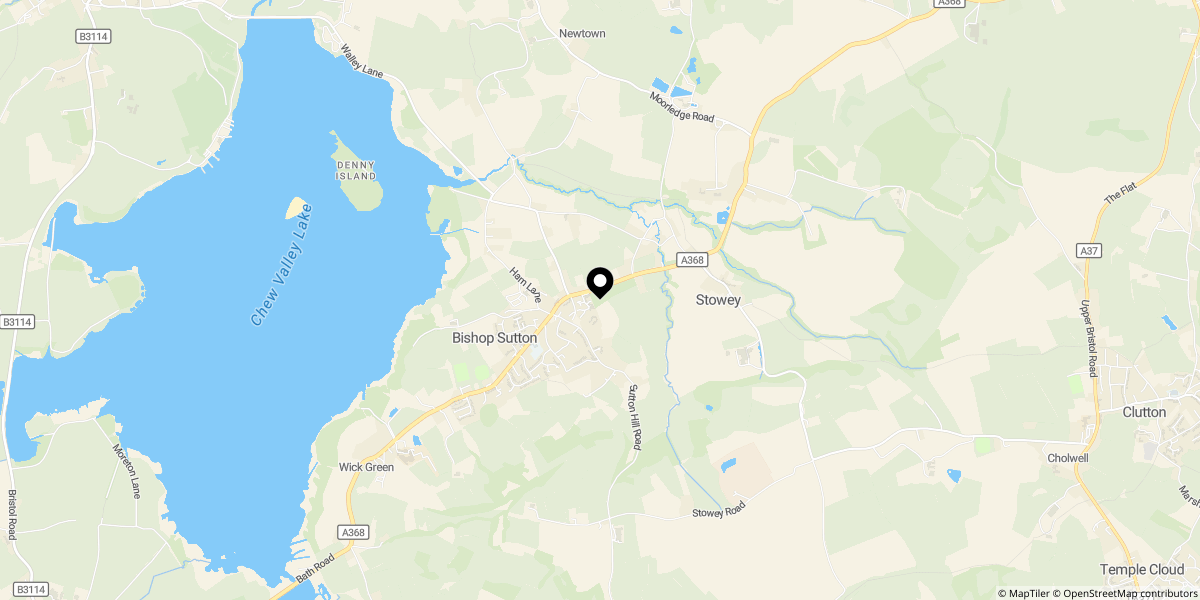 Approximate location of Summer Leaze, Bishop Sutton