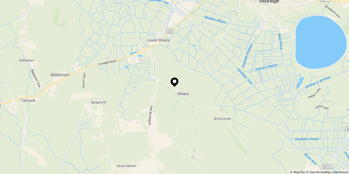 Approximate location of Sparrow Hill Way, Weare