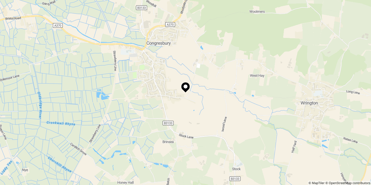 Approximate location of Potters View, Congresbury