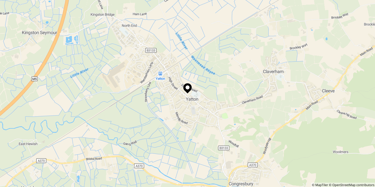 Approximate location of High Street, Yatton