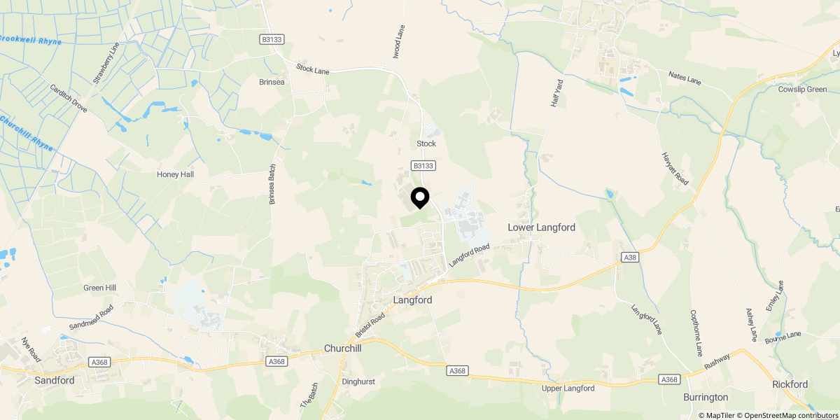 Approximate location of Muntjac Road, Langford