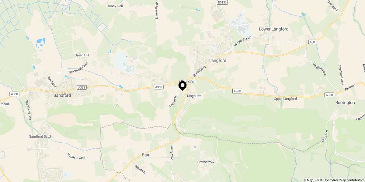 Approximate location of New Road, Churchill