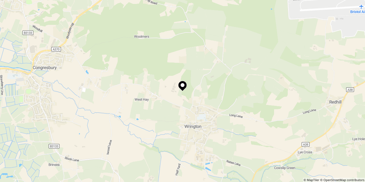 Approximate location of Gatcombe Orchard, Wrington