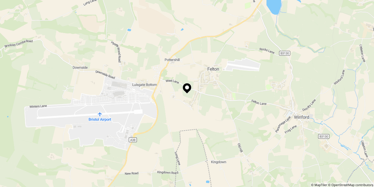 Approximate location of Felton, Bristol
