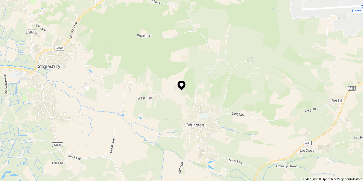 Approximate location of Gatcombe Orchard, Wrington