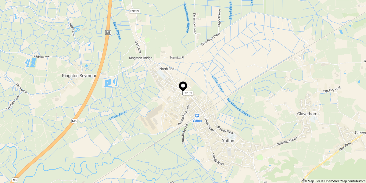 Approximate location of Barn Owl Road, Yatton
