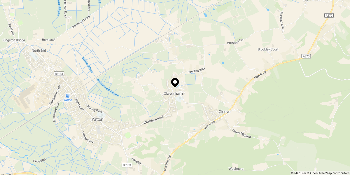 Approximate location of High Street, Claverham