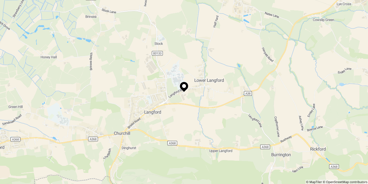 Approximate location of Somerlea Stables, Langford Road
