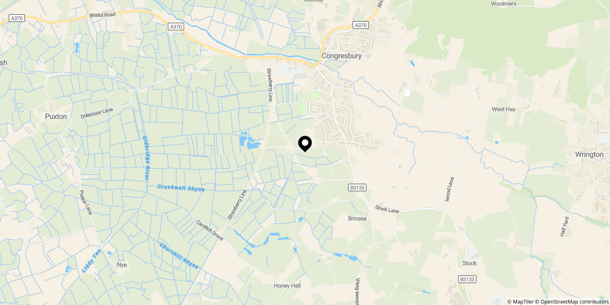 Approximate location of Silver Street, Congresbury